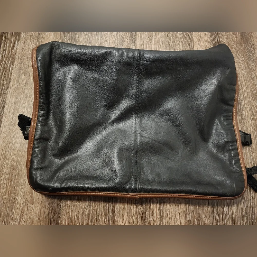 Vintage Leather Suitcase Saddle Bag